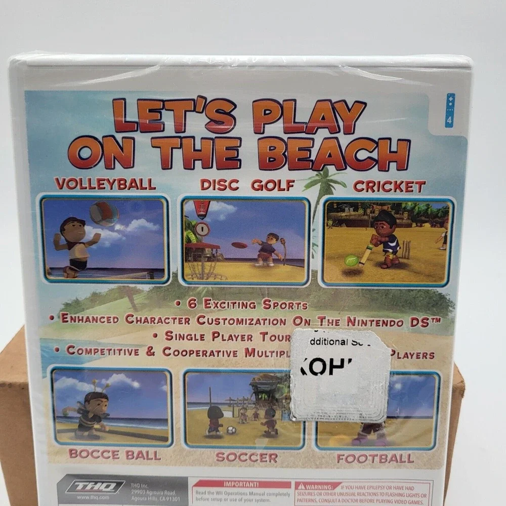 Nintendo Wii Kids Games Crazy Golf, Big Beach Sports, Pirates Blackbeard's Booty